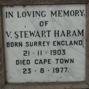 HARAM V. Stewart 1903-1977