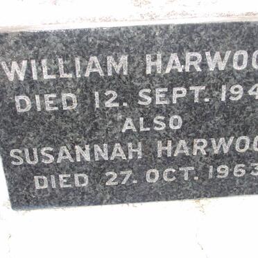 HARWOOD William -1949 &amp; Susannah -1963