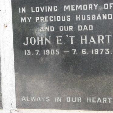 HART John E., 'T 1905-1973