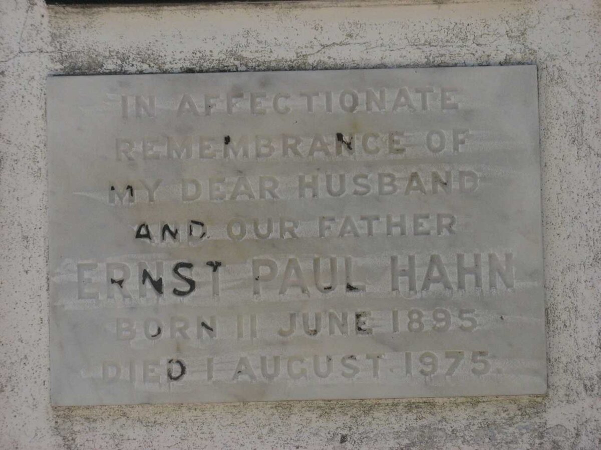 HAHN Ernst Paul 1895-1975