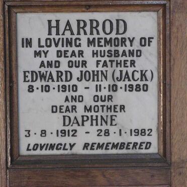HARROD Edward John 1910-1980 &amp; Daphne 1912-1982
