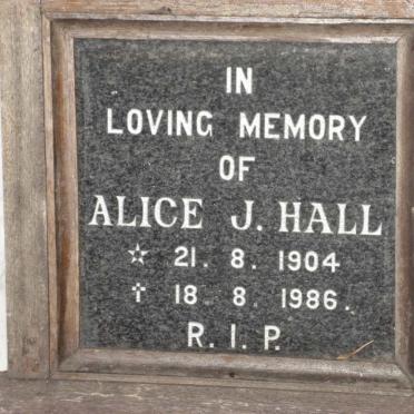HALL Alice J. 1904-1986