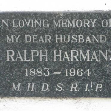 HARMAN Ralph 1883-1964