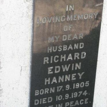 HANNEY Richard Edwin 1905-1974