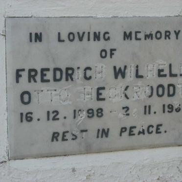 HECKROODT Fredrich Wilhelm Otto 1898-1965