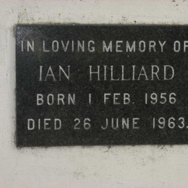 HILLIARD Ian 1956-1963