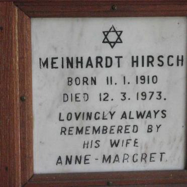 HIRSCH Meinhardt 1910-1973
