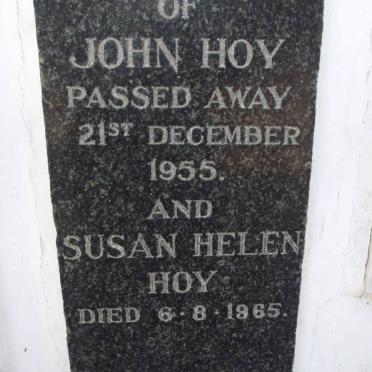 HOY John -1955 &amp; Susan Helen -1965