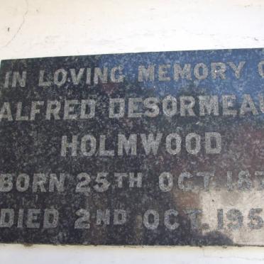 HOLMWOOD Alfred Desormeaux 1876-1953