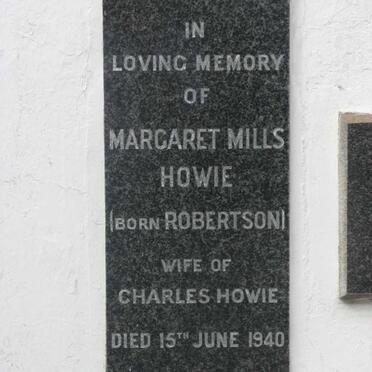 HOWIE Margaret Mills nee ROBERTSON -1940