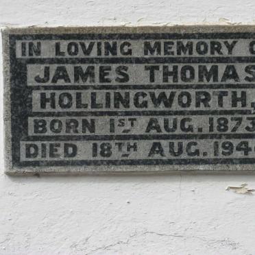 HOLLINGWORTH James Thomas 1873-1944