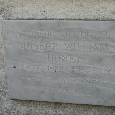 HONEY Joseph William 1922-1976