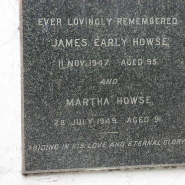 HOWSE James Early -1947 &amp; Martha -1949