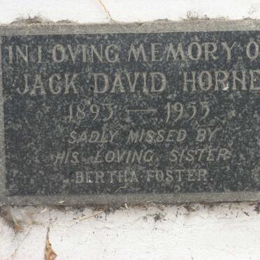 HORNE Jack David 1893-1955