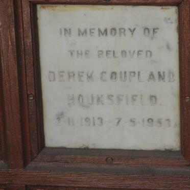 HOUNSFIELD Derek Coupland 1913-1953