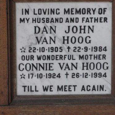 HOOG Dan John, van 1905-1984 &amp; Connie 1924-1994