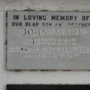 HUNTER John Mark 1923-1976