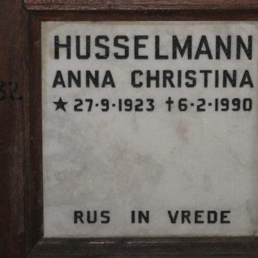 HUSSELMANN Anna Christina 1923-1990