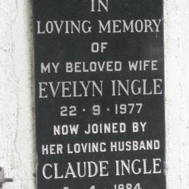 INGLE Claude -1984 &amp; Evelyn -1977