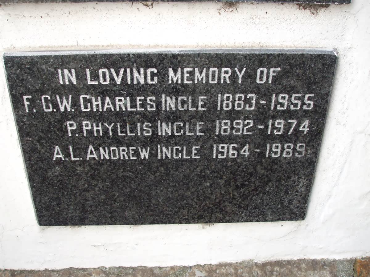 INGLE F.C.W. 1883-1956 :: INGLE P. 1892-1974 :: INGLE A.L. 1964-1989