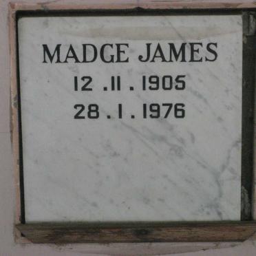 JAMES Madge 1905-1976