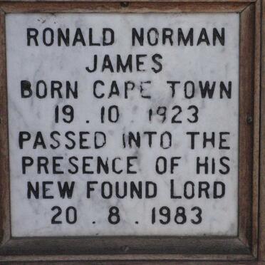 JAMES Ronald Norman 1923-1983
