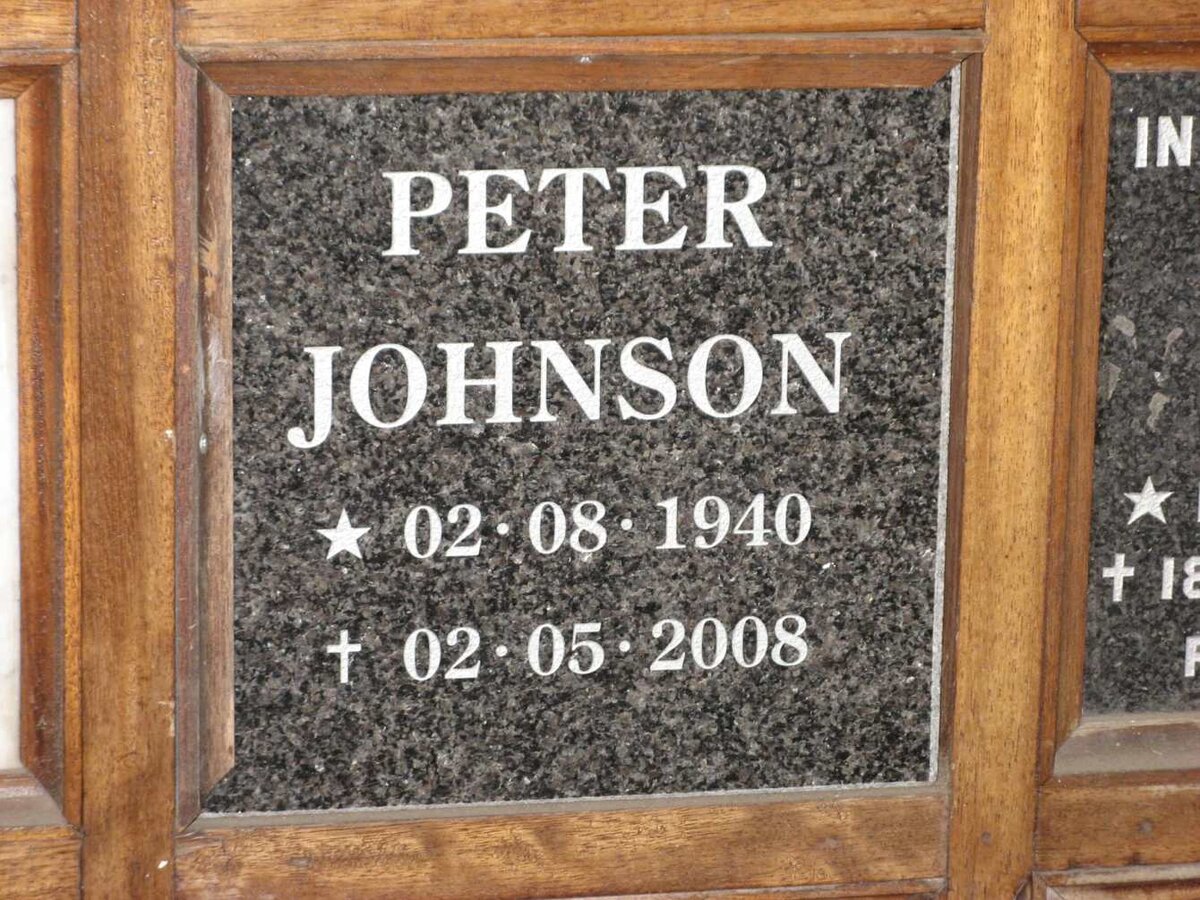 JOHNSON Peter 1940-2008