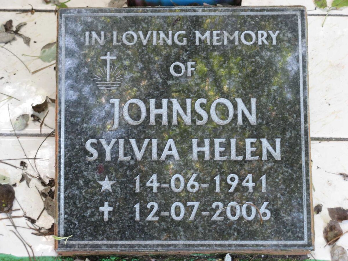 JOHNSON Sylvia Helen 1941-2006