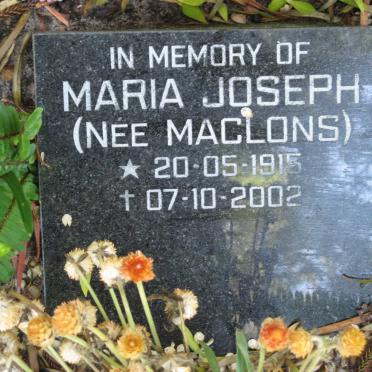 JOSEPH Maria nee MACLONS 1915-2002