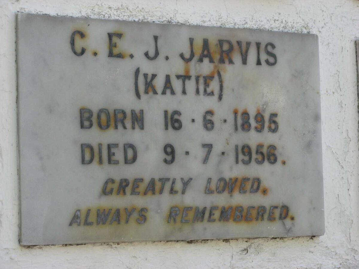 JARVIS C.E.J. 1895-1956