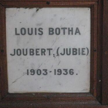 JOUBERT Louis Botha 1903-1936
