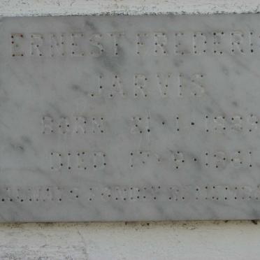 JARVIS Ernest Frederick 1889-1961