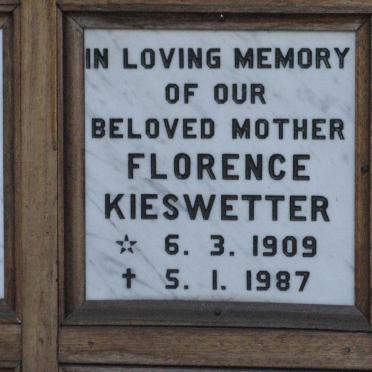 KIESWETTER Florence 1909-1987