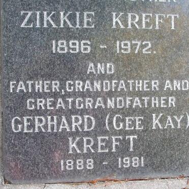 KREFT Gerhard 1888-1981 &amp; Zikkie 1896-1972 