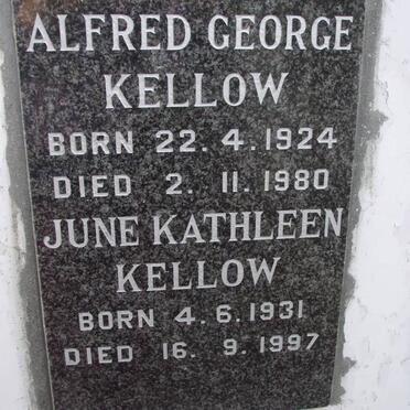 KELLOW Alfred George 1924-1980 &amp; June Kathleen 1931-1997