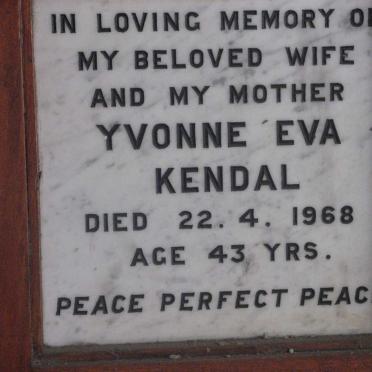 KENDAL Yvonne Eva -1968