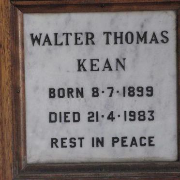 KEAN Walter Thomas 1899-1983