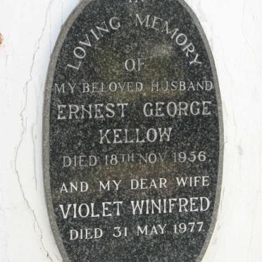 KELLOW Ernest George -1956 &amp; Violet Winifred -1977