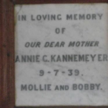 KANNEMEYER Annie G. -1939