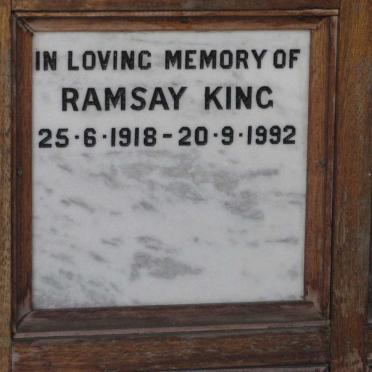 KING Ramsay 1918-1992