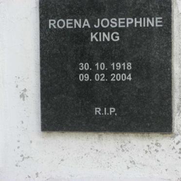 KING Roena Josephine 1918-2004