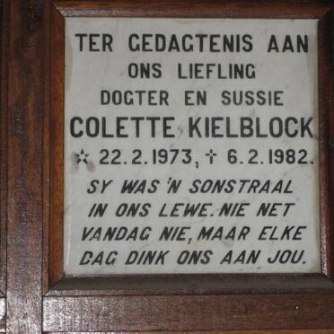 KIELBLOCK Colette 1973-1982