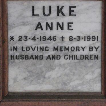 LUKE Anne 1946-1991
