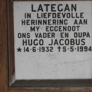 LATEGAN Hugo Jacobus 1932-1994