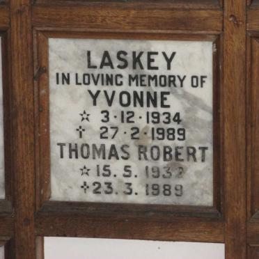 LASKEY Thomas Robert 1932-1989 &amp; Yvonne 1934-1989