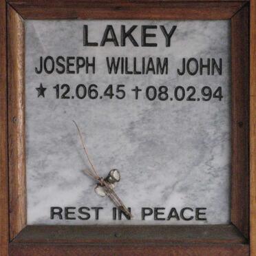LAKEY Joseph William John 1945-1994