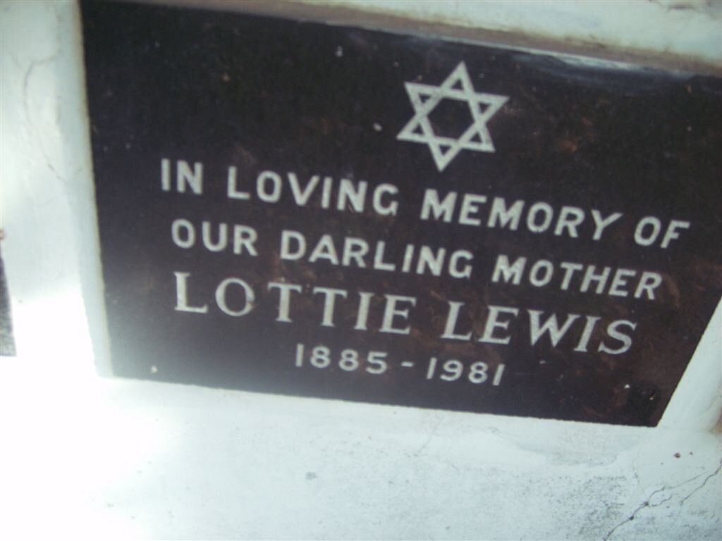 LEWIS Lottie 1885-1981