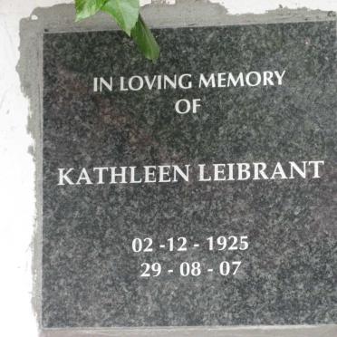 LEIBRANT Kathleen 1925-2007