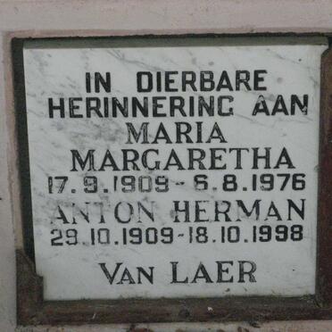 LAER Anton Herman, van 1909-1998 &amp; Maria Margaretha 1909-1976