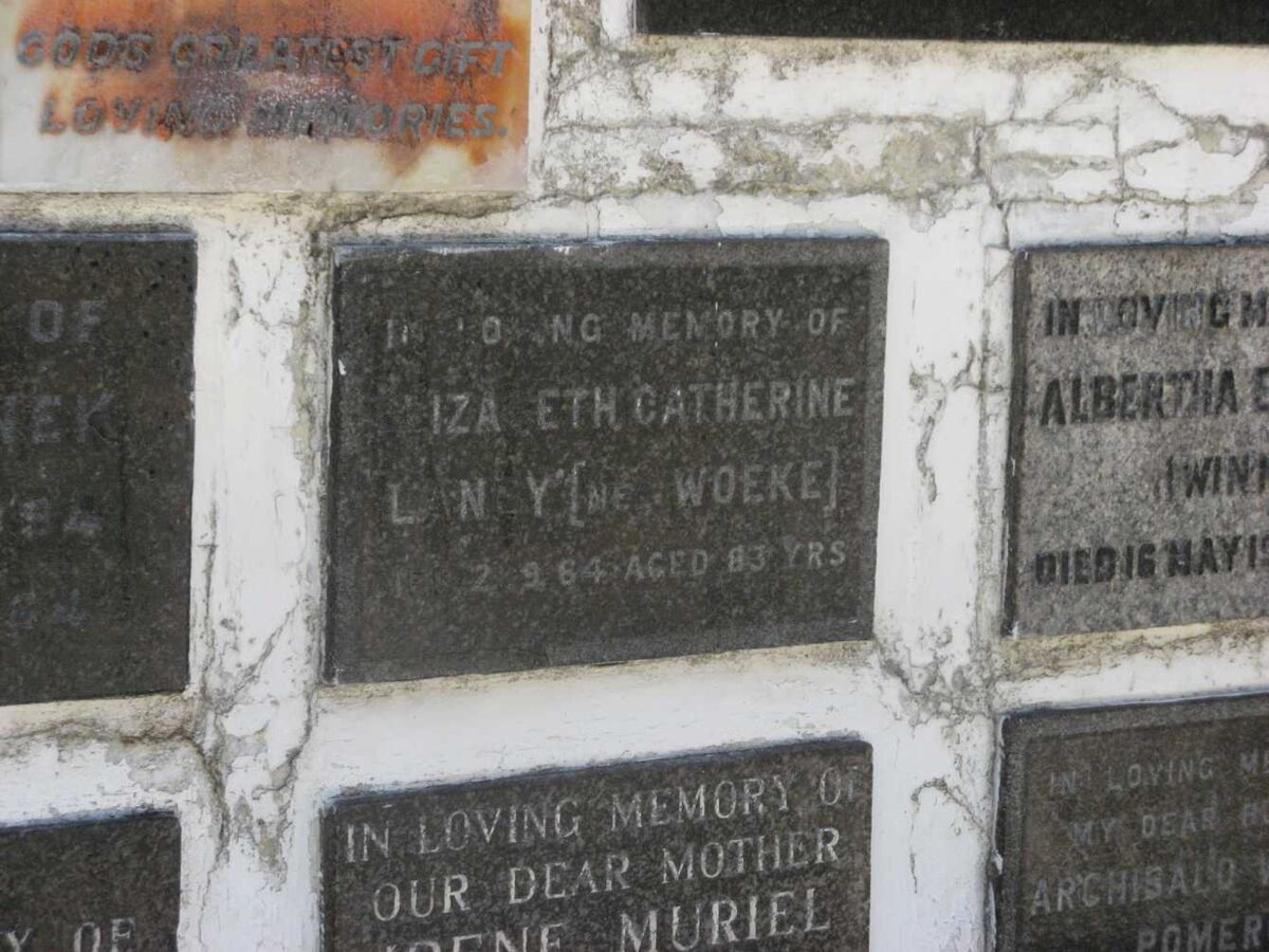 LANEY Elizabeth Catherine nee WOEKE -1964